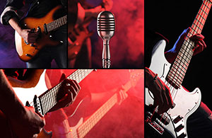 Custom Wall Art  – Music – Rock Concert Collage