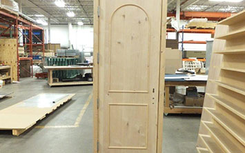 Custom Soundproof Door: Unfinished Wood with Molding