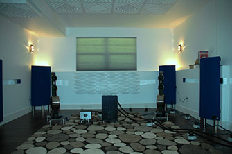 Media Room: dBA Sound Silencer Panels on Ceiling