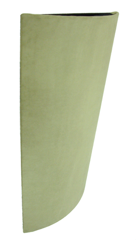 Medium Curve Absorber&nbsp;&ndash; AcoustiSuede Olive Green